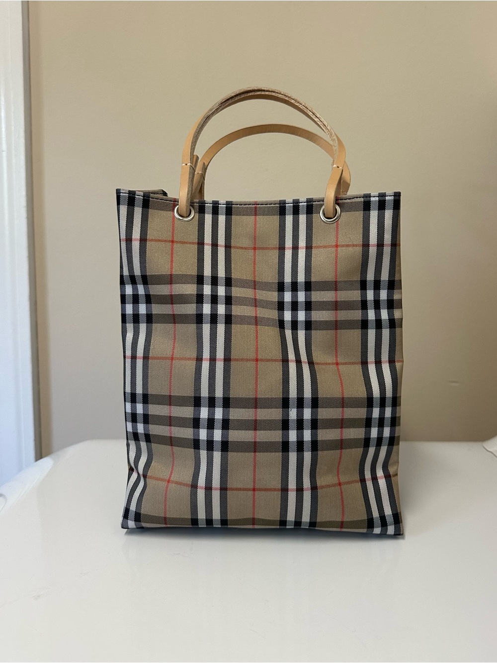 Burberry Nova Check Mini Tote Bag - Picture 2 of 8
